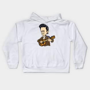 Johnny Cash and Guitar Kids Hoodie